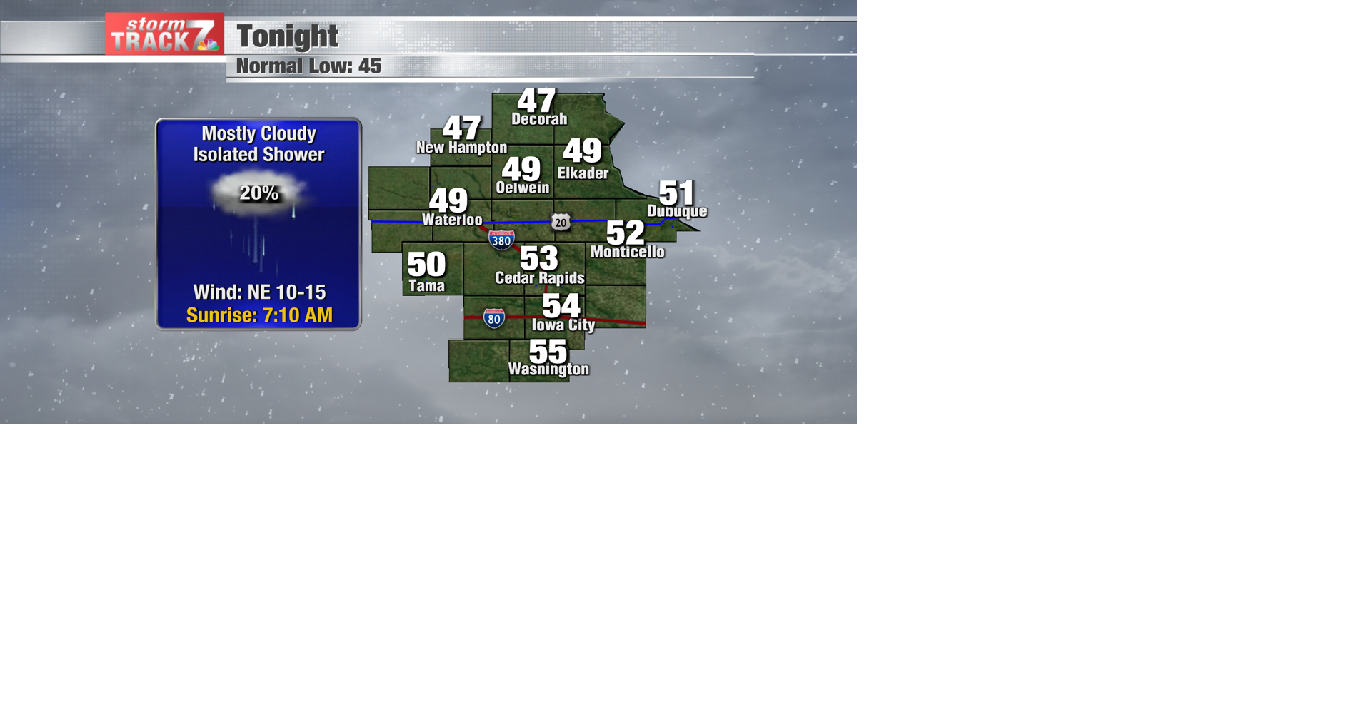 TRACKING: Above normal temperatures through next week | Forecast | kwwl.com