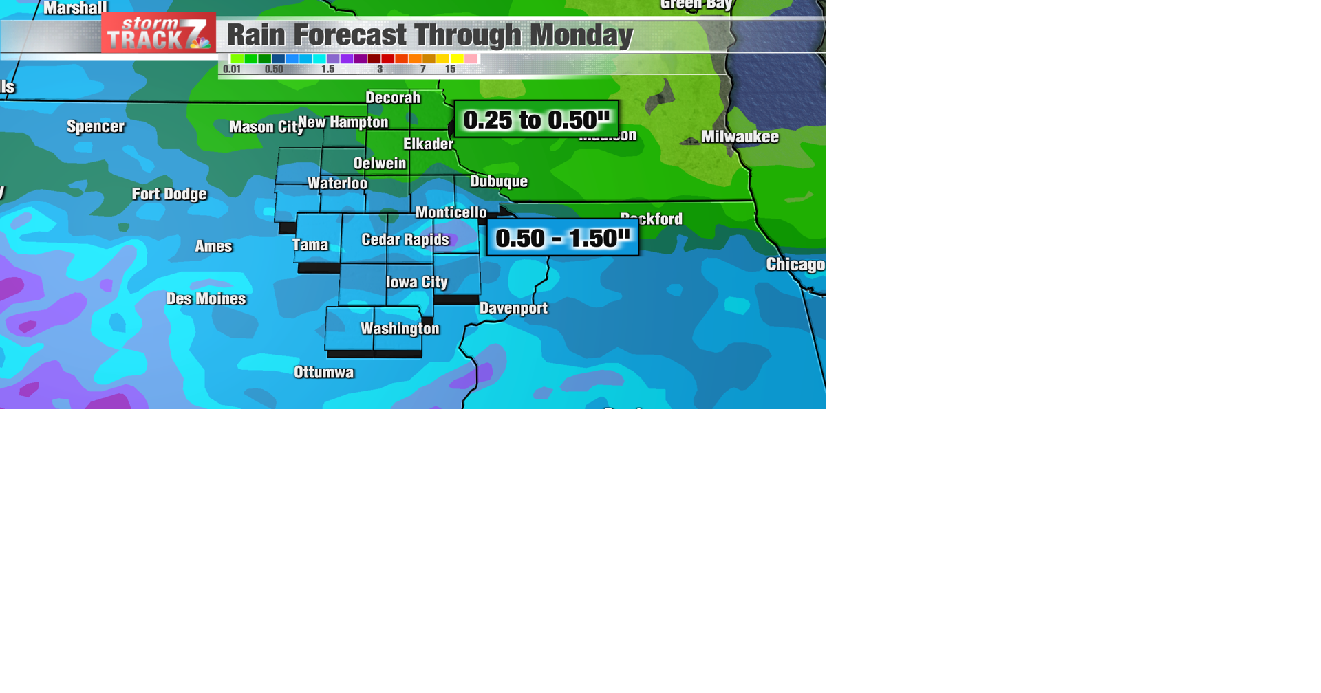 TRACKING: Showers and storms through the weekend | Forecast | kwwl.com
