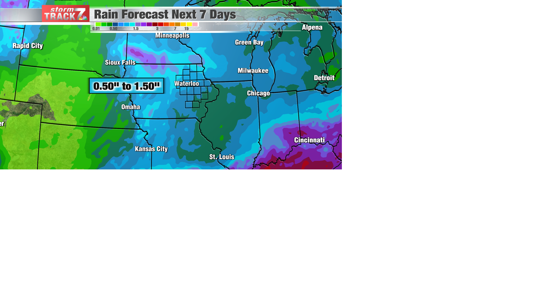 TRACKING: A handful of rain chances this week | Forecast | kwwl.com