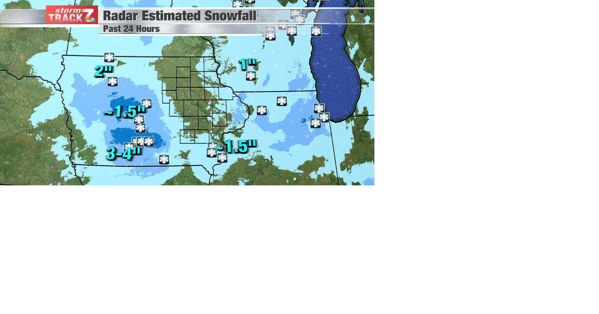 Just a few rainfall and snow reports from Easter Sunday Schnack's