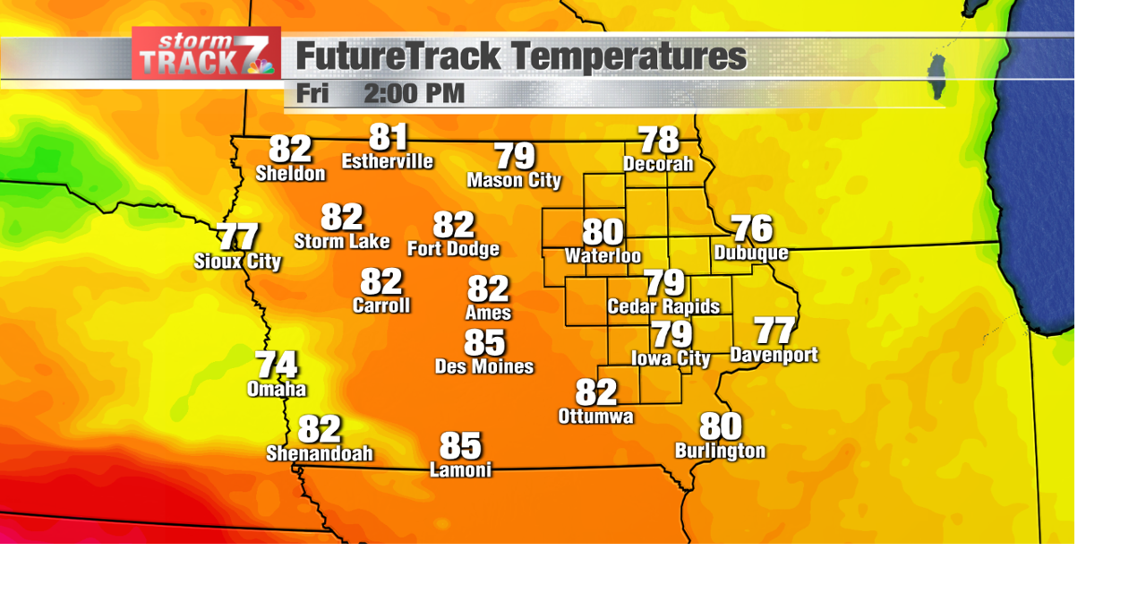 TRACKING: Cooler temperatures this weekend | Archive | kwwl.com
