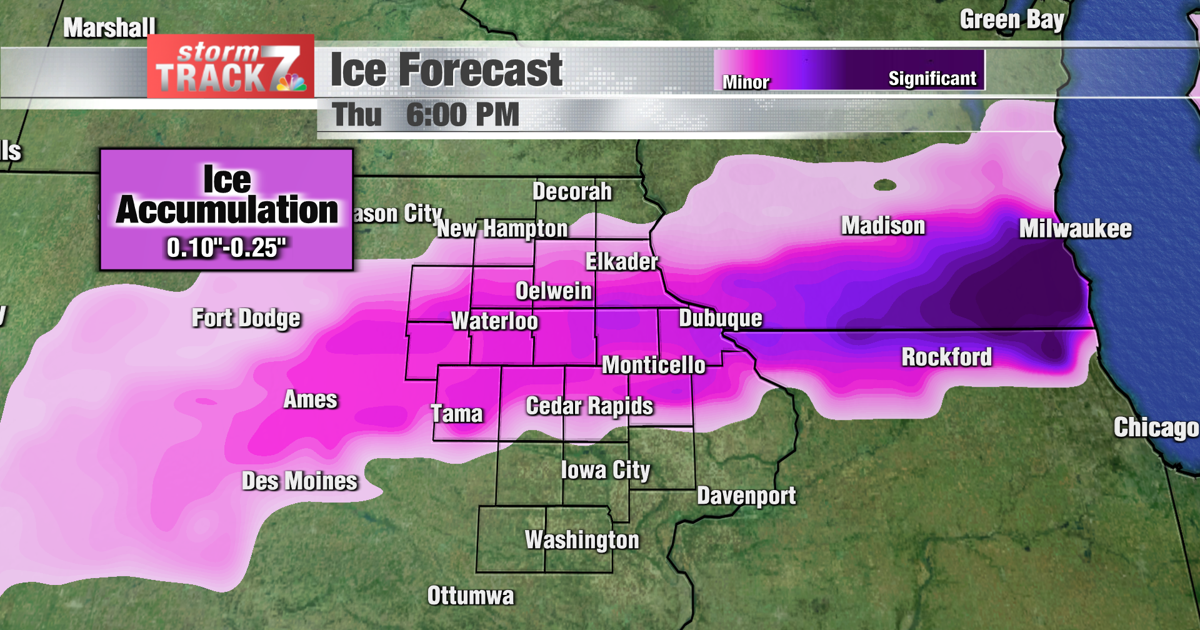 TRACKING: Ice and snow accumulations | Top Stories | kwwl.com