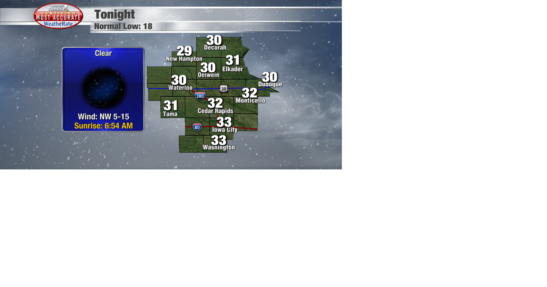 TRACKING: Clouds and colder temperatures Friday | Forecast | kwwl.com