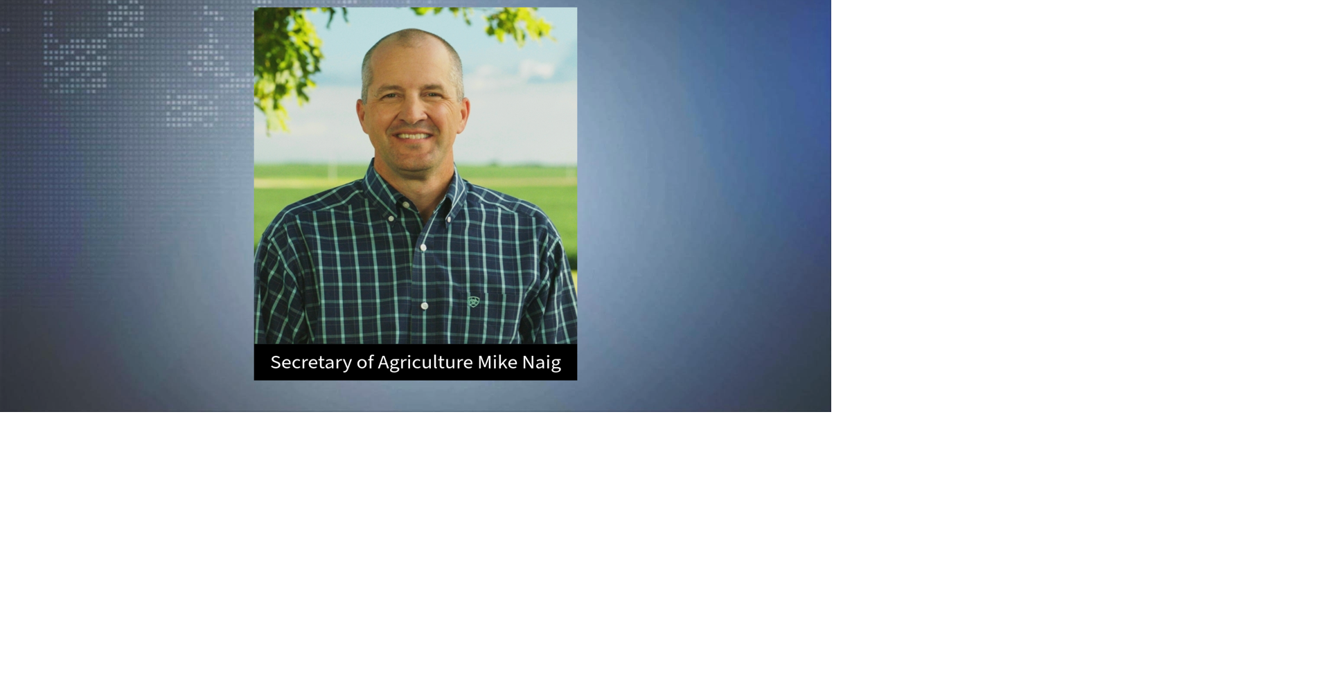 Iowa's Mike Naig launches bid for another term as ag secretary