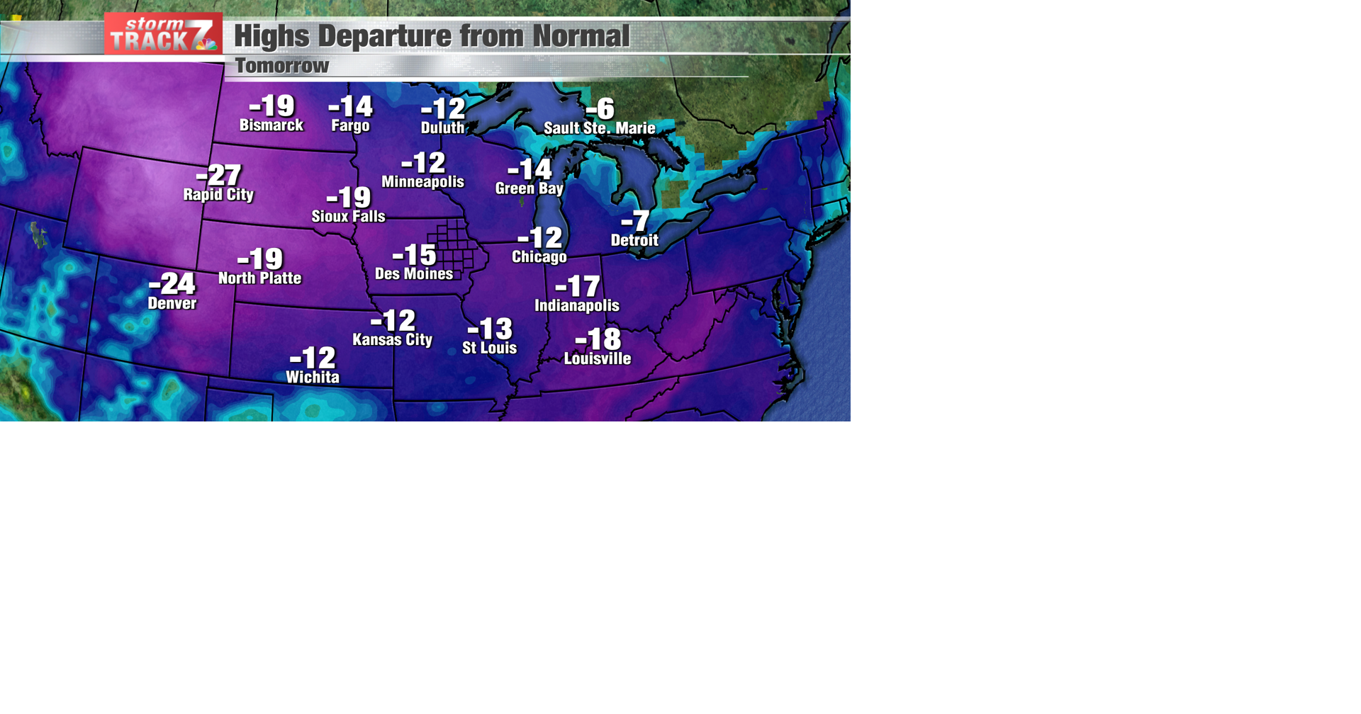 TRACKING: Below Normal Temperatures | Forecast | kwwl.com