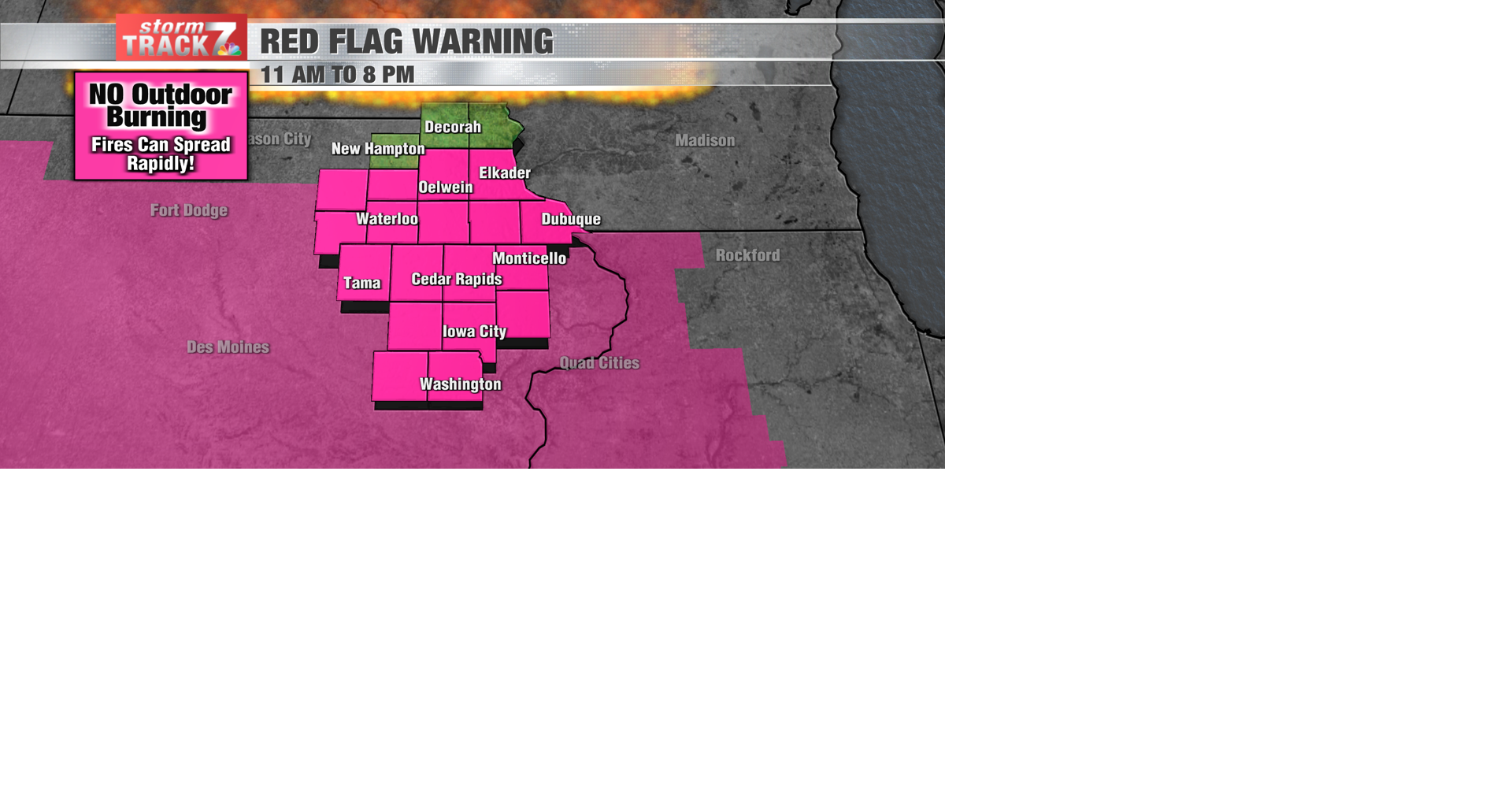 TRACKING: Warmer and windy with another high fire danger | Forecast ...