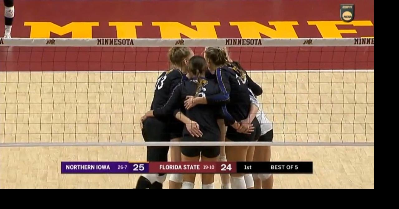 UNI Sweeps Florida State at NCAA Volleyball Tournament News kwwl com