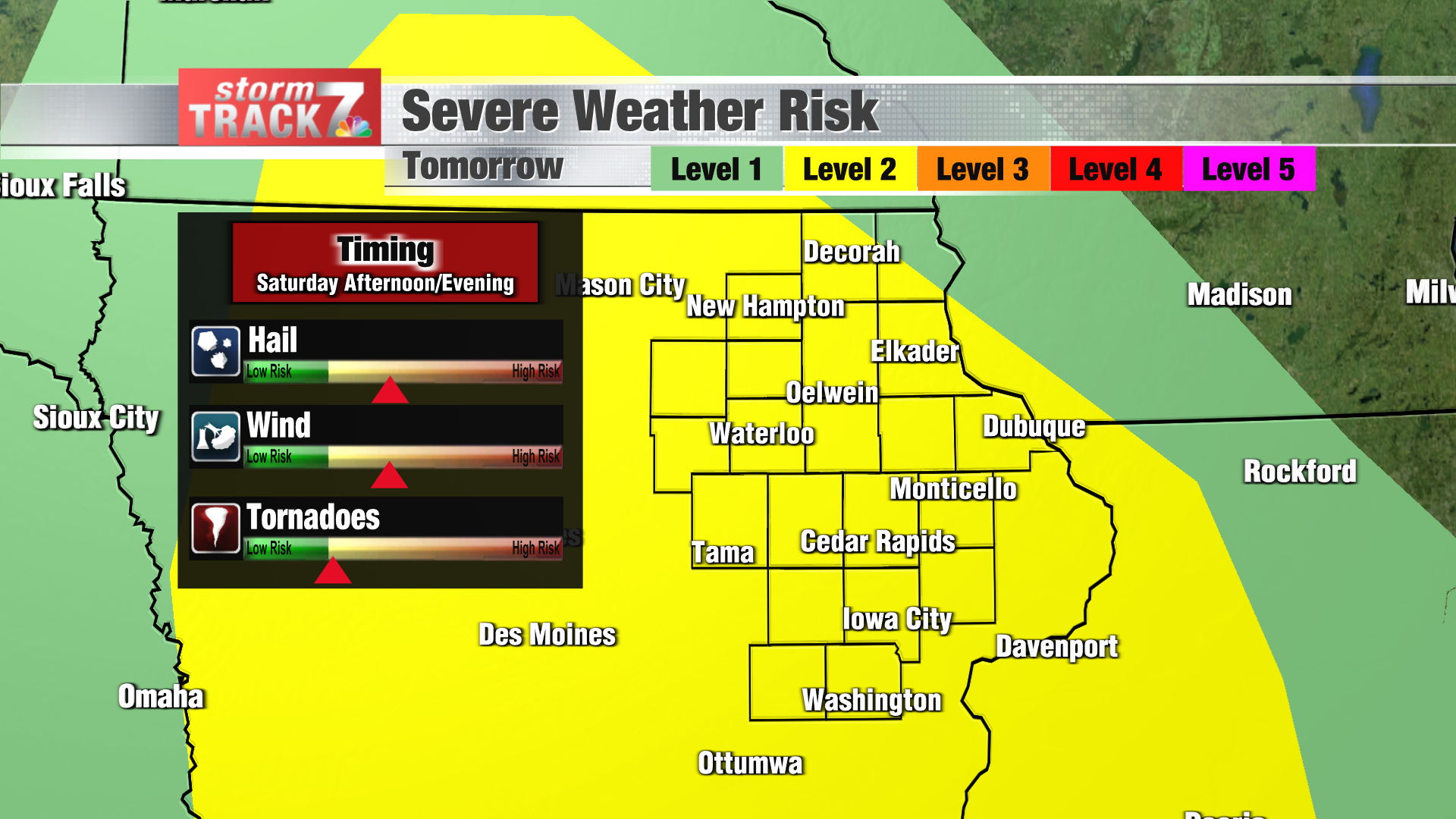 TRACKING: Severe Storms Chance On Saturday | Forecast | Kwwl.com