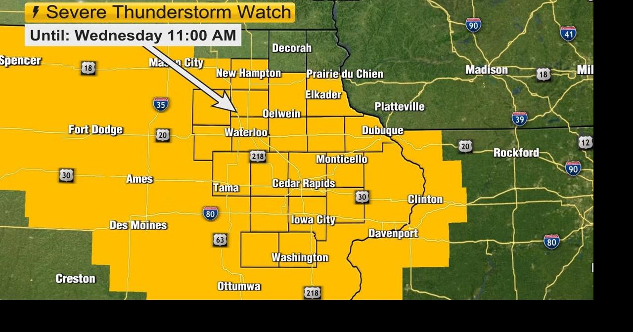 TRACKING: SEVERE THUNDERSTORM WATCH through 11 AM