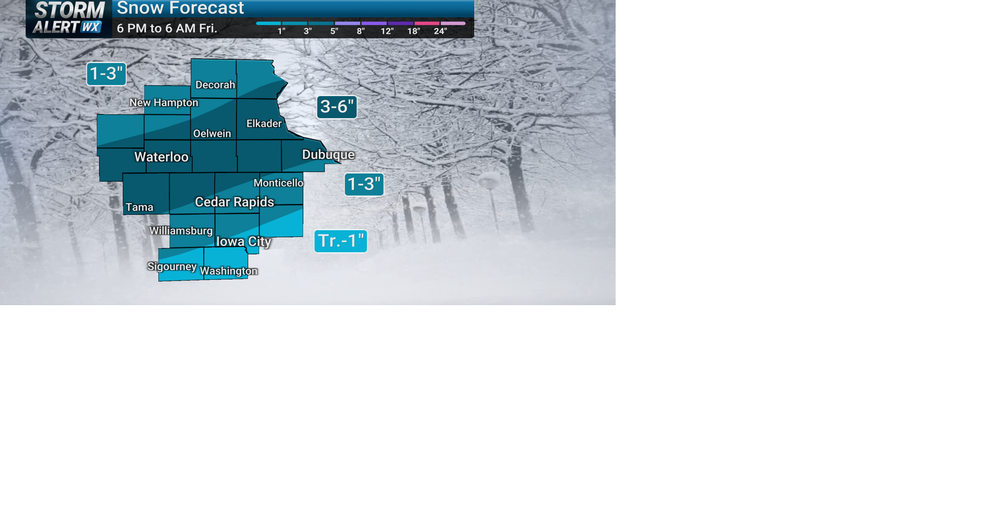 TRACKING: Heavy snow and gusty winds tonight | Forecast | kwwl.com