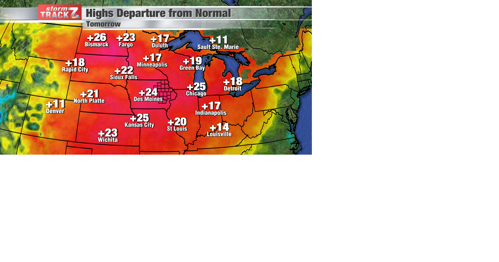 TRACKING: Temperatures well above normal | Forecast | kwwl.com