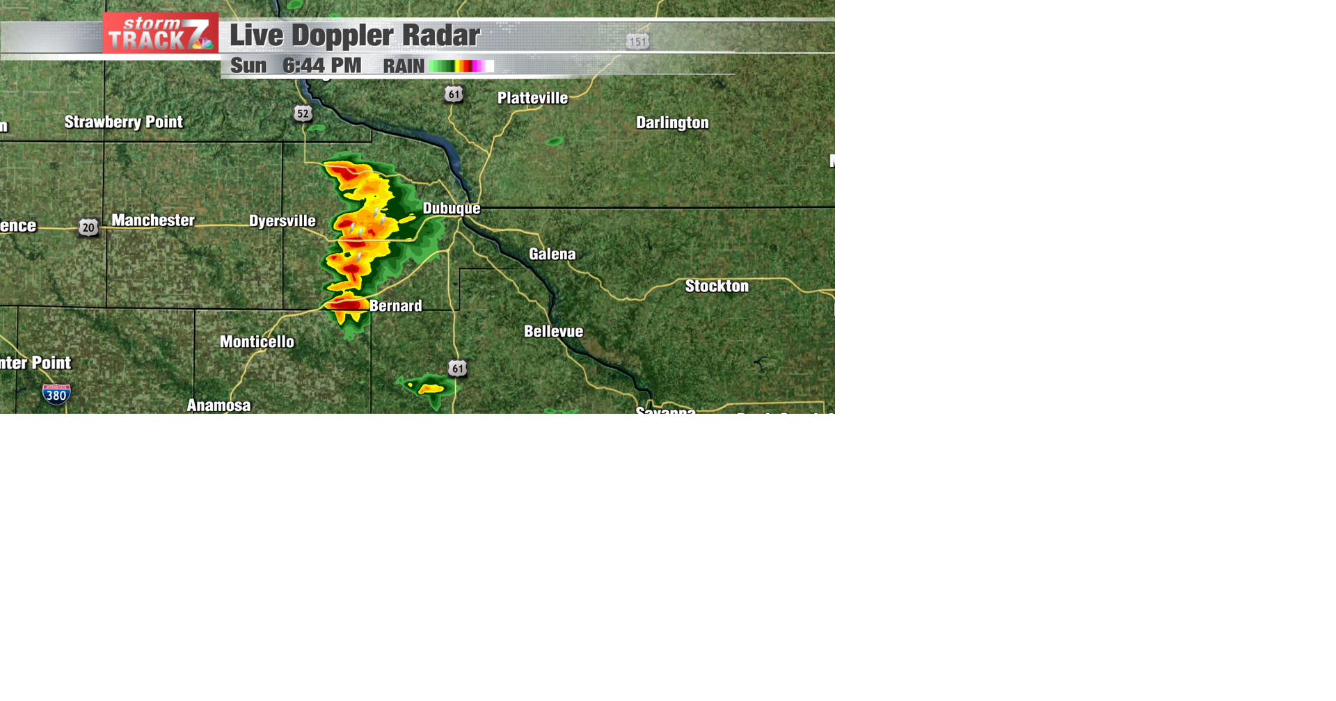Dubuque County storm seen from miles away Schnack's Weather Blog