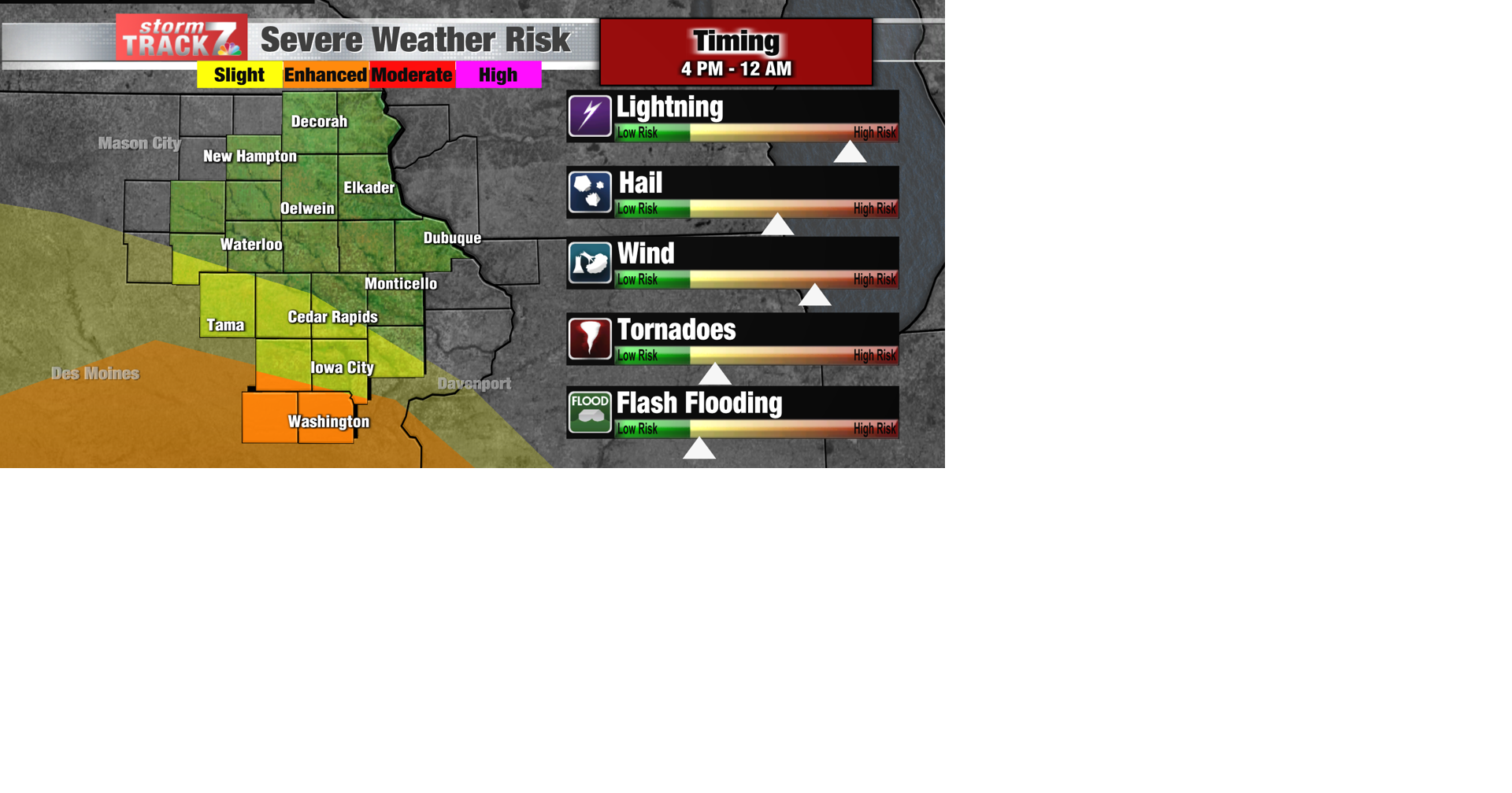 TRACKING: Enhanced risk of severe weather; rain through the weekend ...