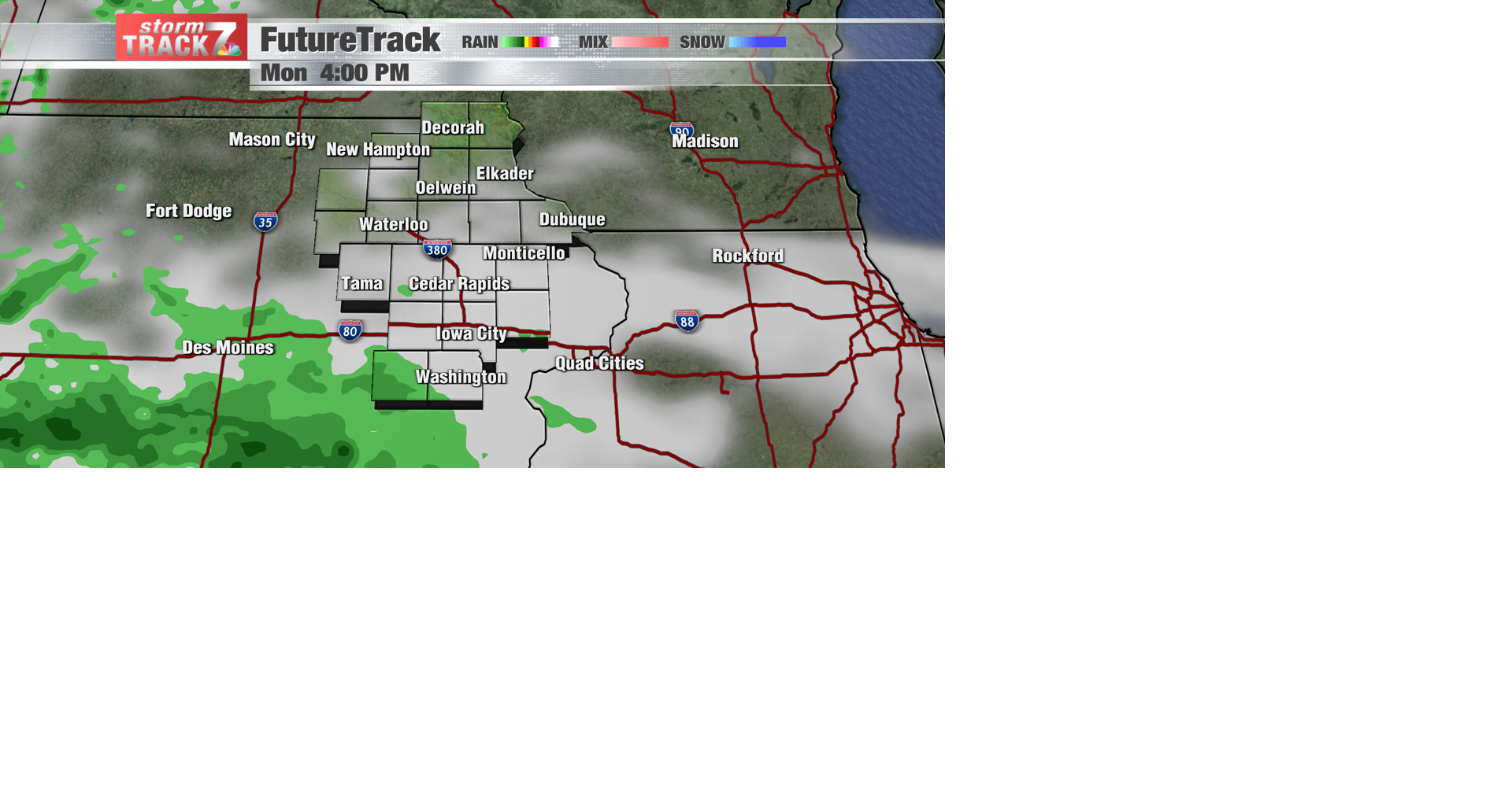 TRACKING: 80s and scattered storms for the work week | Forecast | kwwl.com
