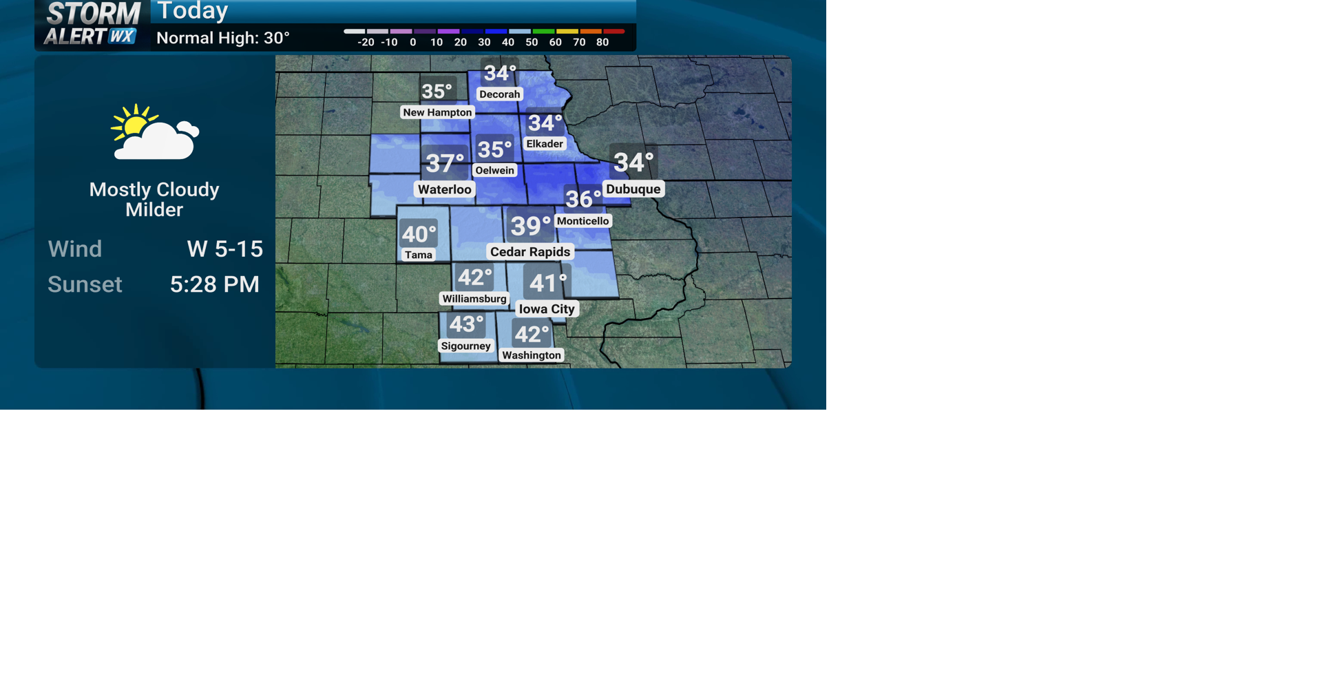 TRACKING: Finally above freezing today | Forecast | kwwl.com