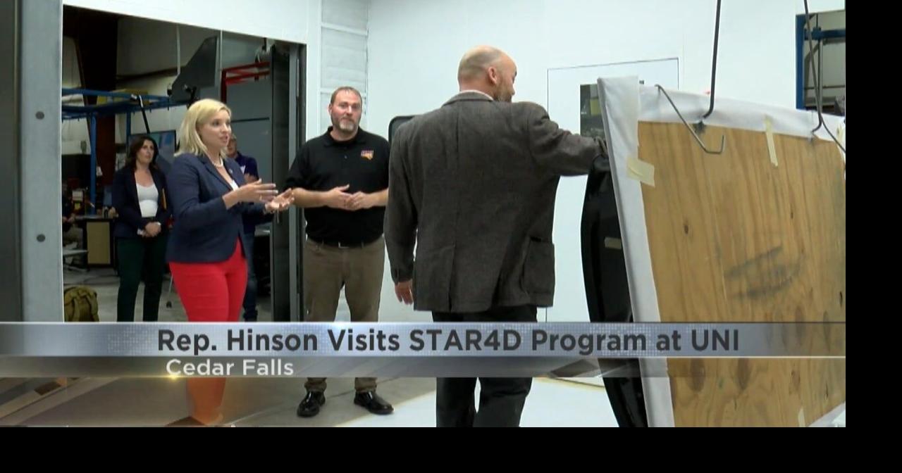 Rep. Ashley Hinson visits UNI's STAR4D military painting program | News ...