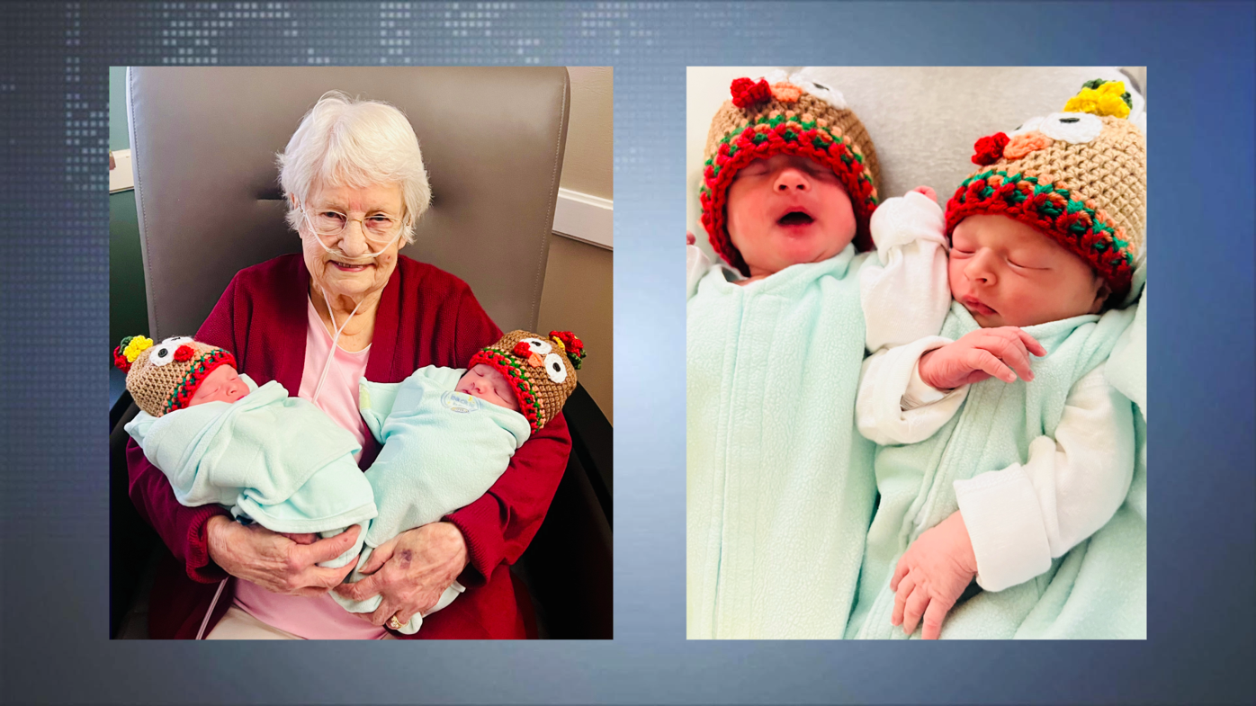72 years later, mom of twins welcomes twin great-great-grandkids