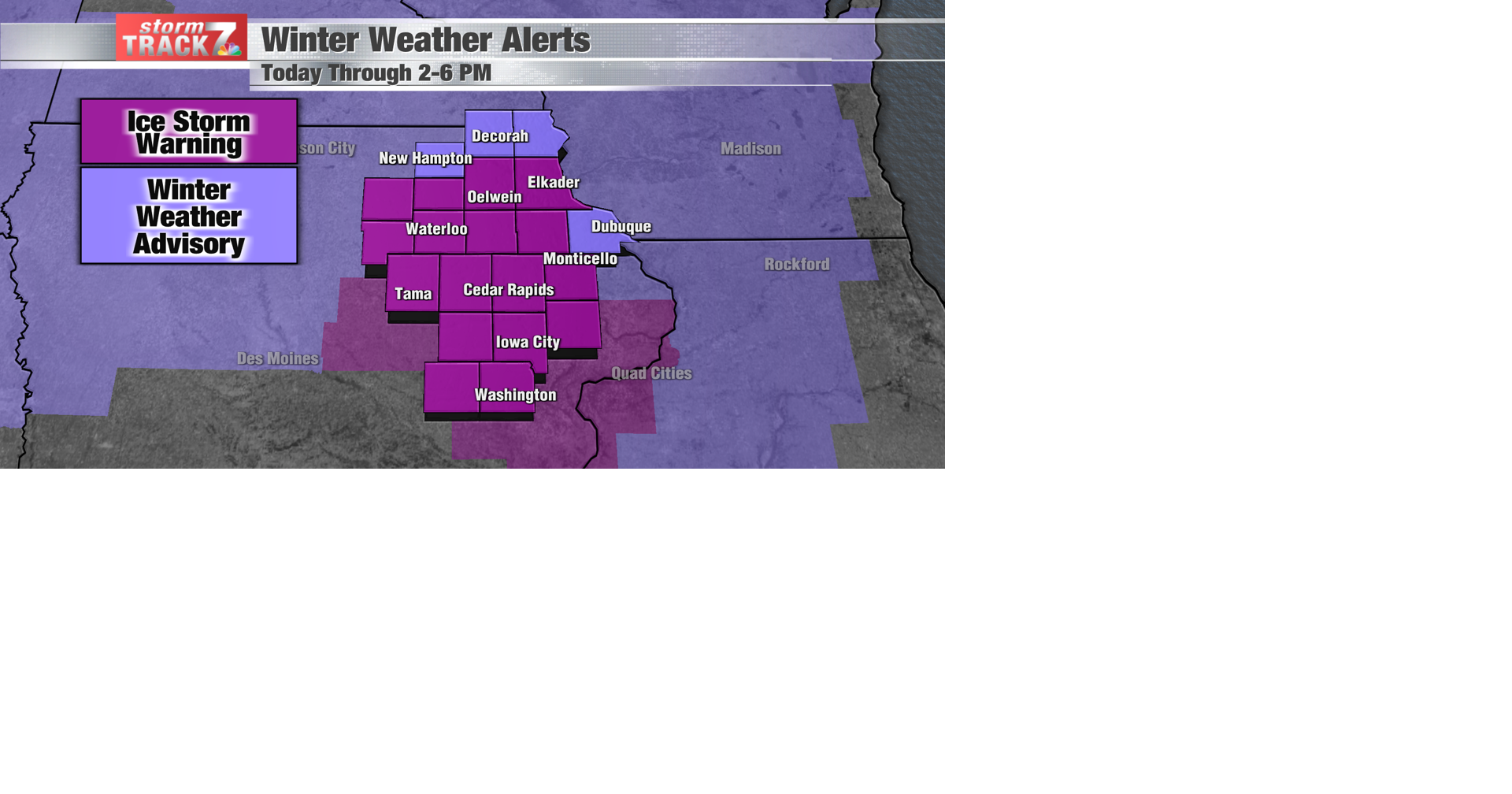 RED ALERT DAY: Freezing rain continues | Forecast | kwwl.com