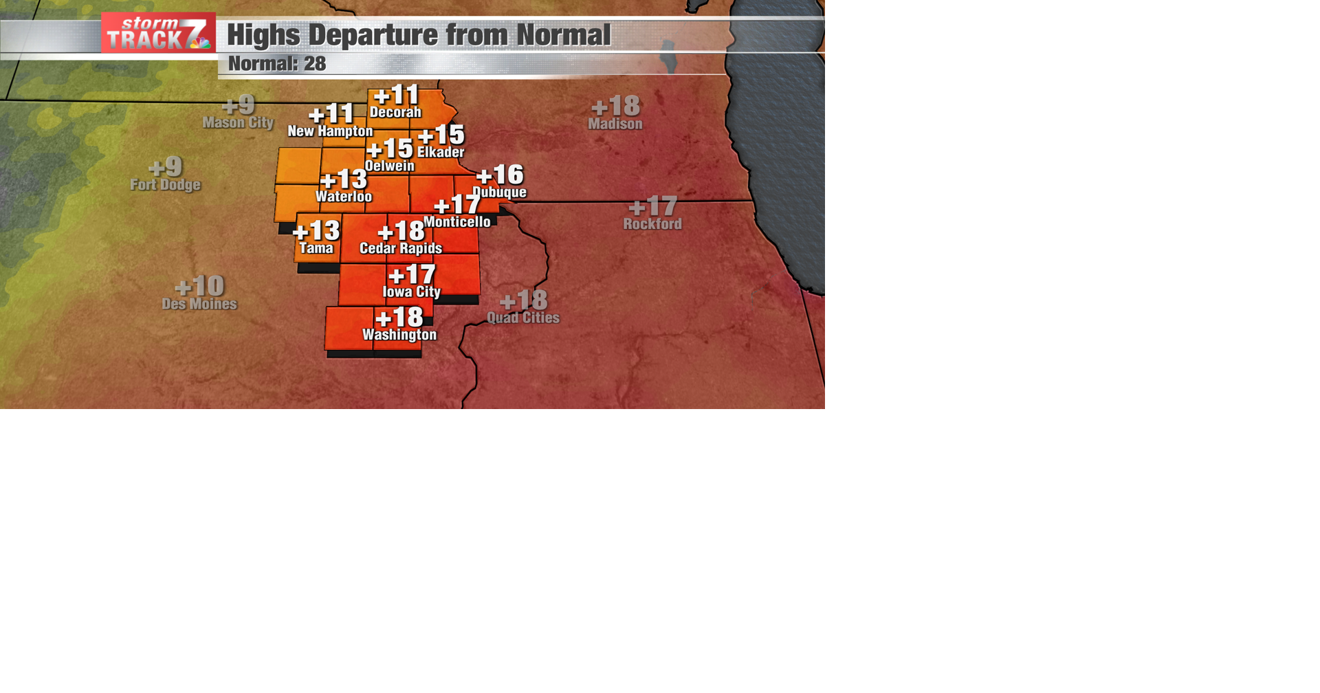 TRACKING: A warmer version of yesterday | Forecast | kwwl.com