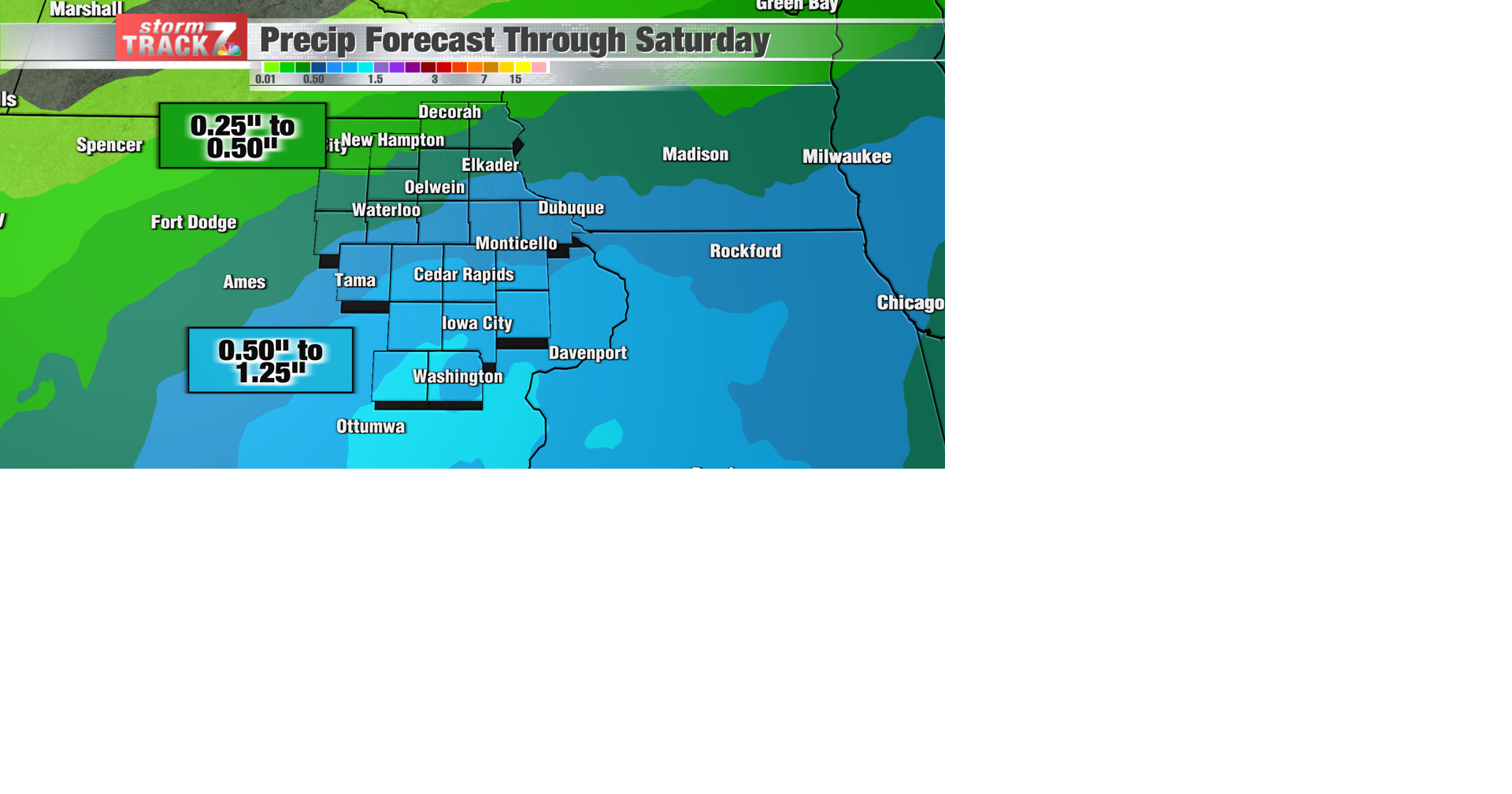 TRACKING: Picking up some good rain to close the week | Forecast | kwwl.com