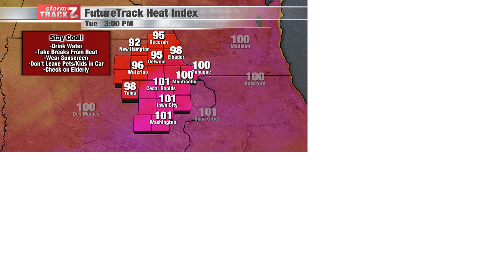 TRACKING: Another hot and humid day | Forecast | kwwl.com