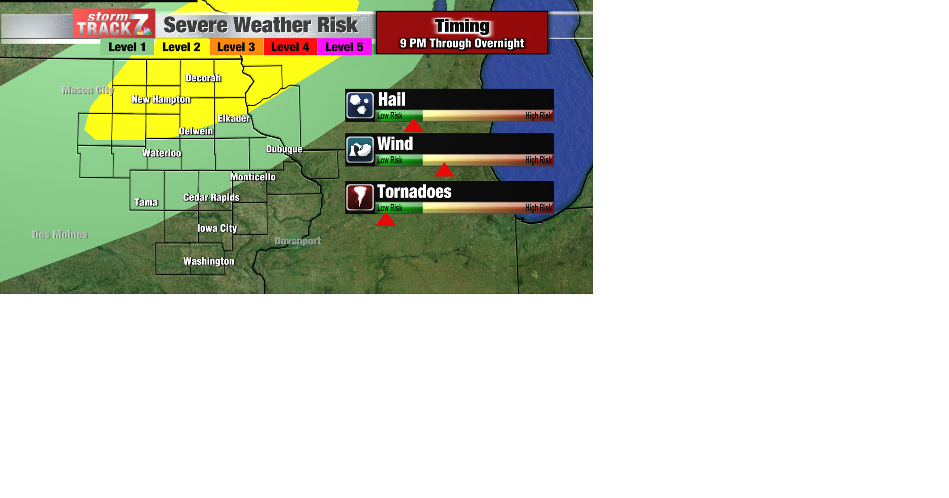 TRACKING: Strong to severe storms tonight | Forecast | kwwl.com