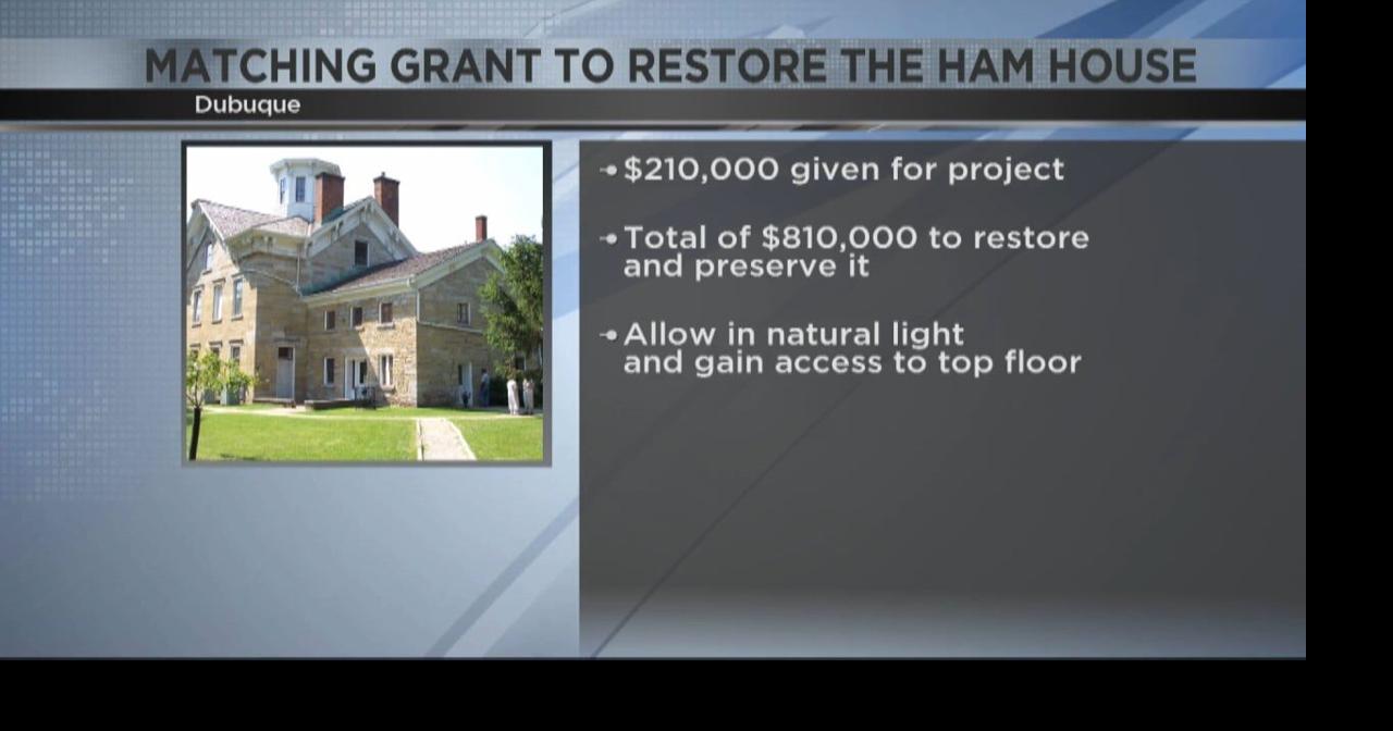 Dubuque County Historical Society receives a matching grant Video