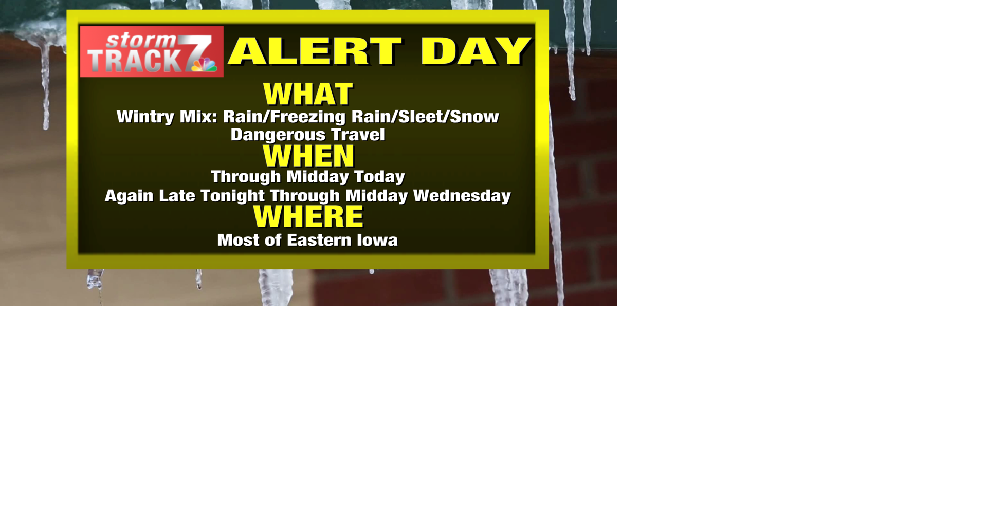 YELLOW ALERT: Wintry mix makes for an icy morning commute | Top Stories ...