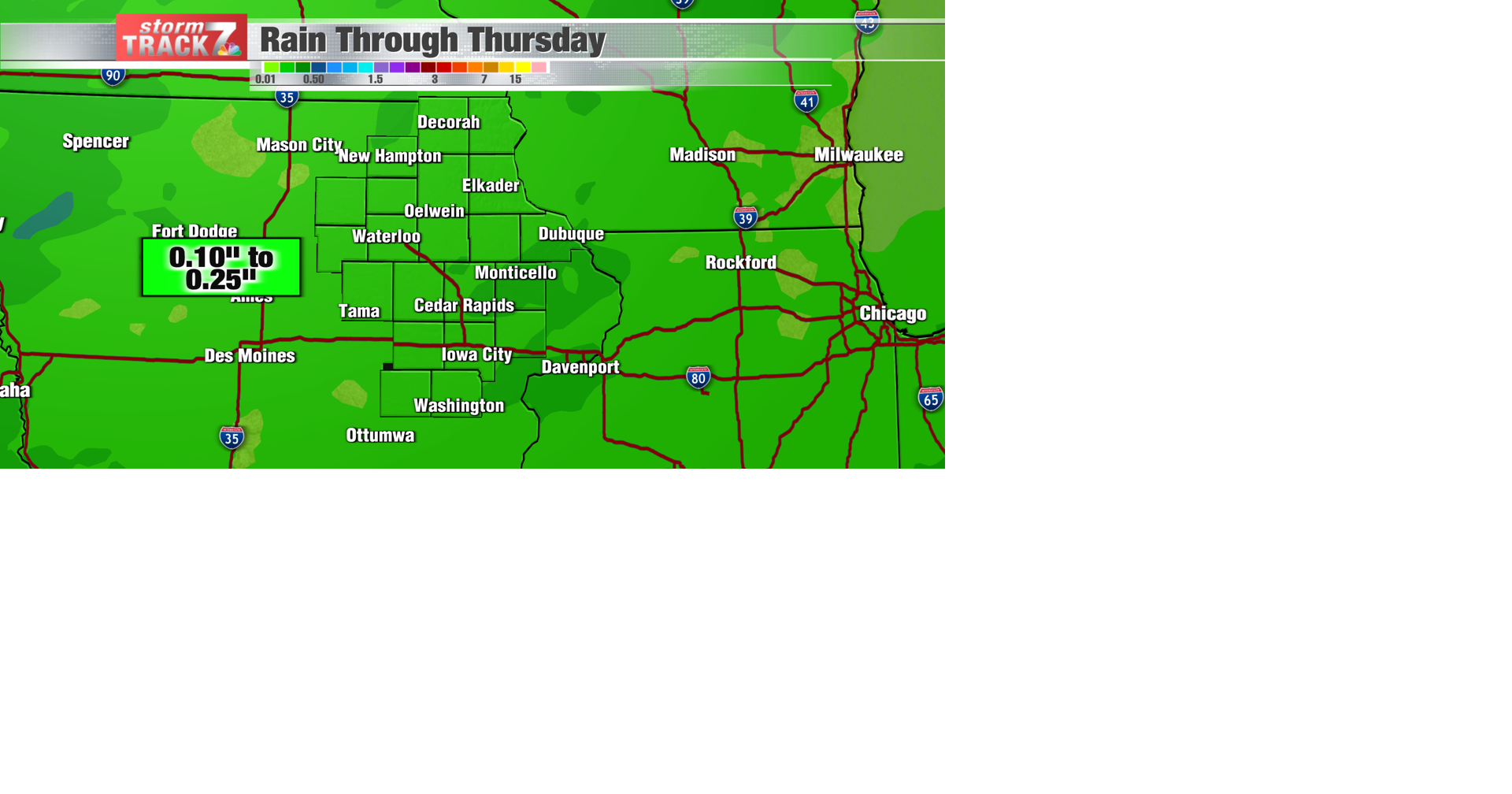 TRACKING: Rain chances tonight and tomorrow | Forecast | kwwl.com
