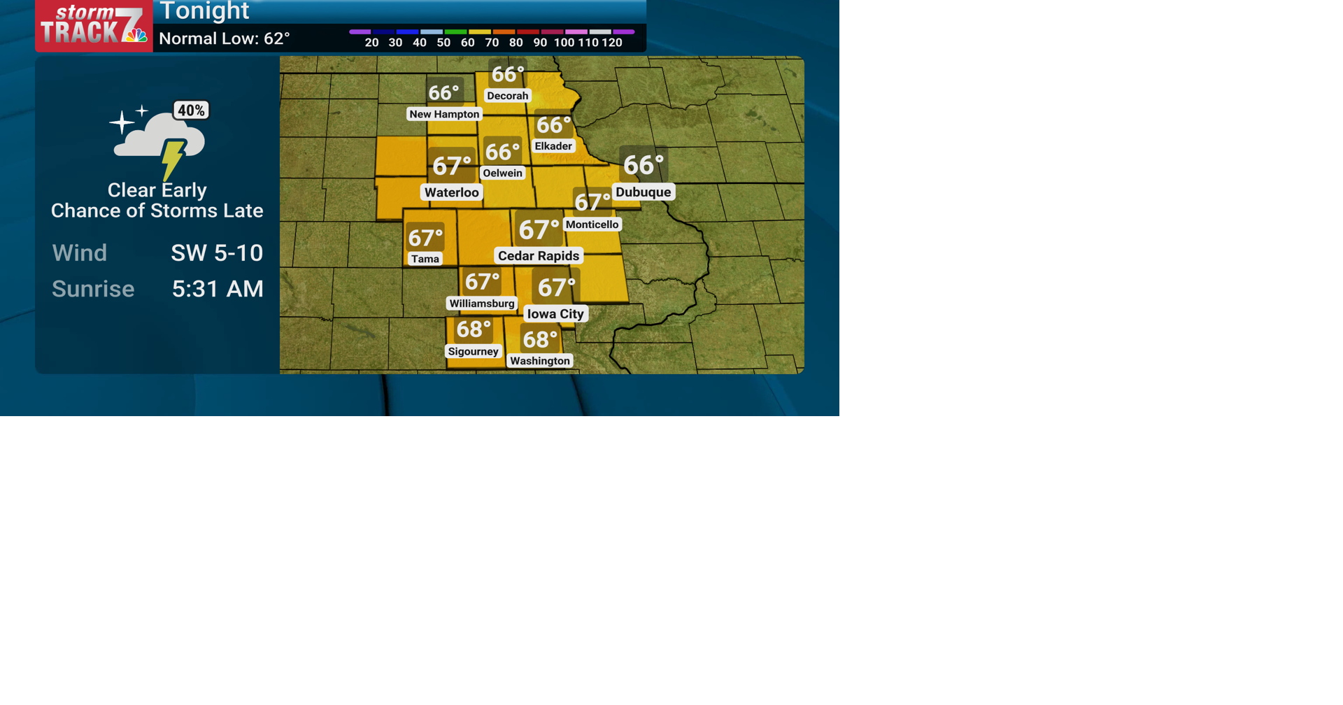 TRACKING: Storms late tonight into Friday morning. Dangerous heat this ...