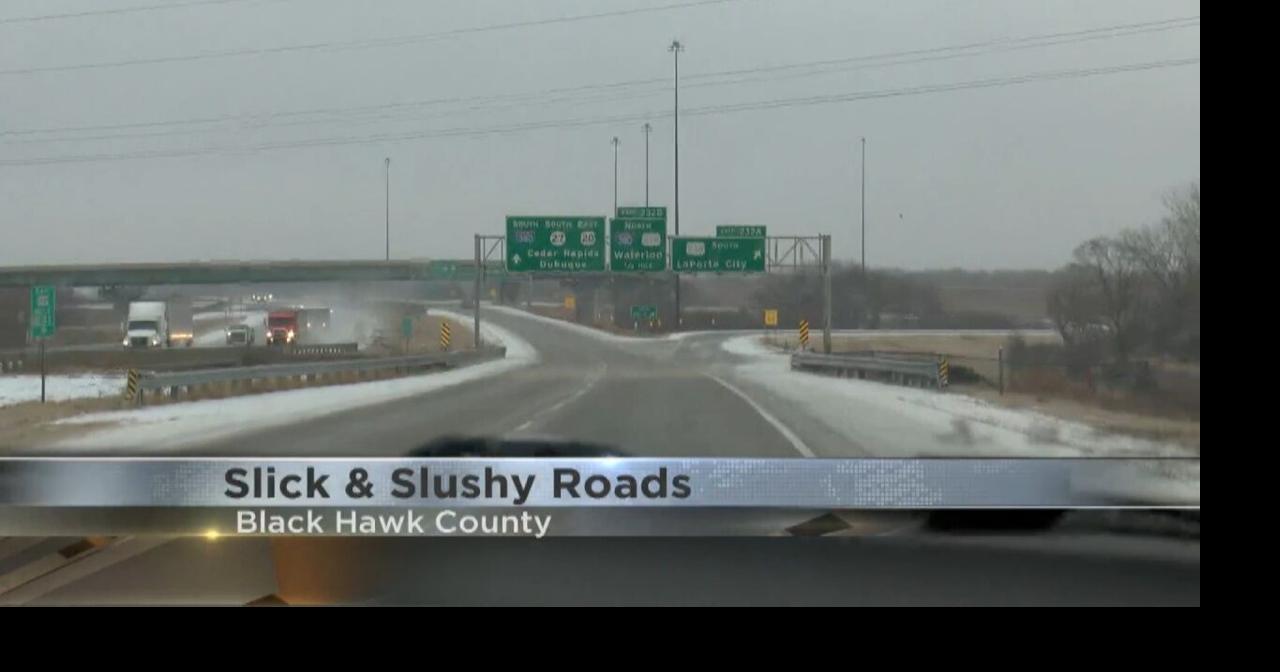 Slick and slushy roads across Iowa on Wednesday Weather
