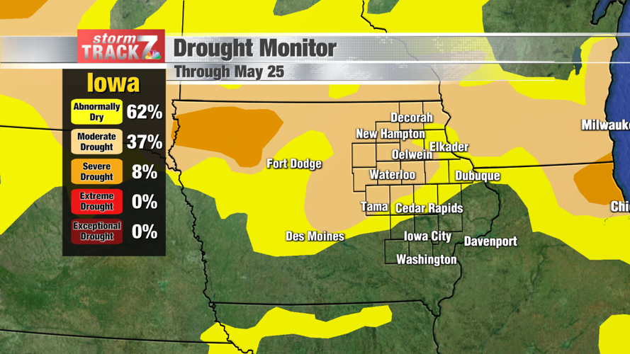 Moderate to Severe drought continues across northern Iowa | Schnack's ...