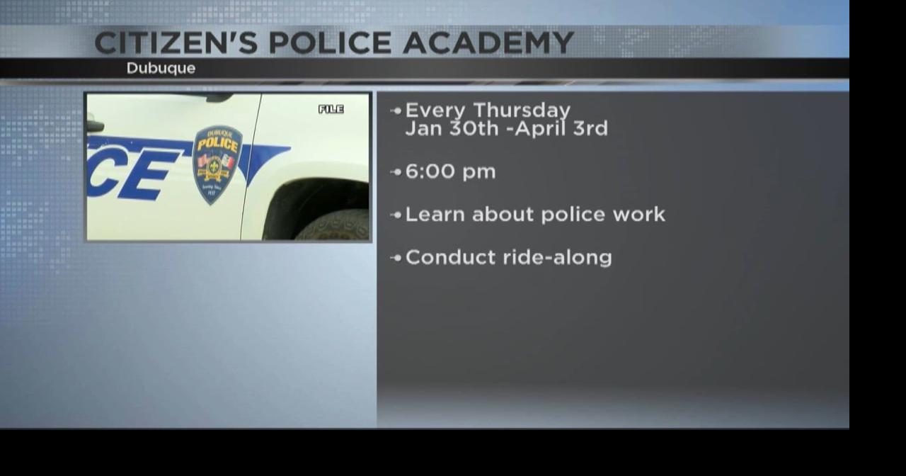 Citizen's Police Academy being offered in Dubuque Dubuque