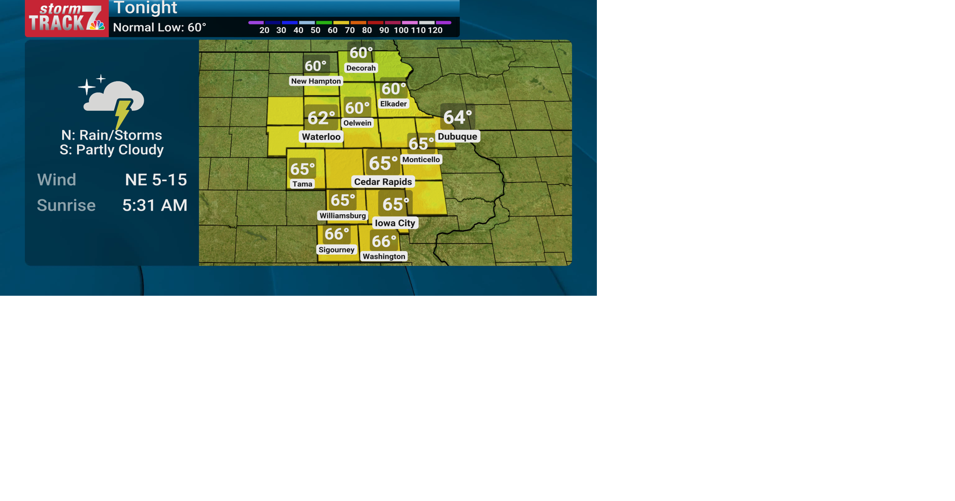 TRACKING: Chance of rain/storms tonight and Thursday | Forecast | kwwl.com