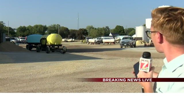 One anhydrous ammonia tank exploded and two others leaked at Manchester ...