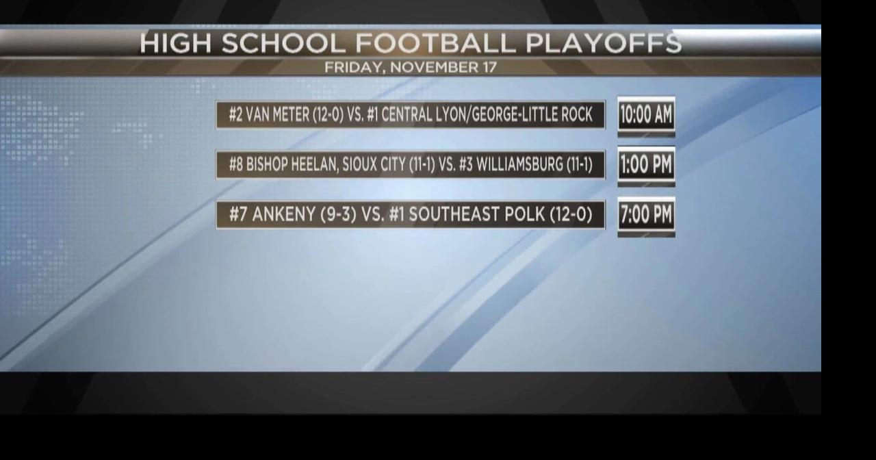 Iowa High School Playoffs continue on Friday Video