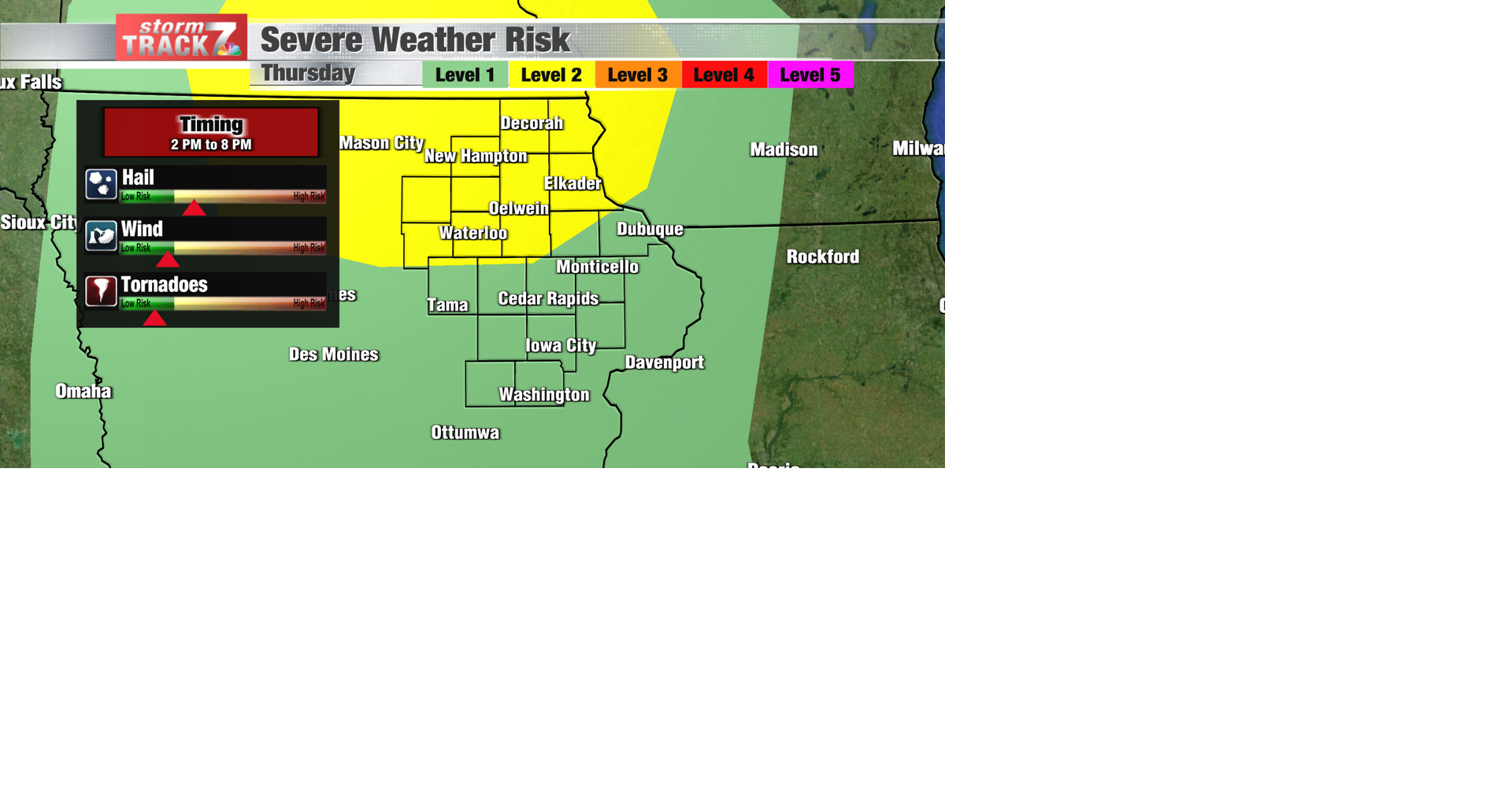 TRACKING: Yellow Alert for strong to severe storms Thursday | Forecast ...