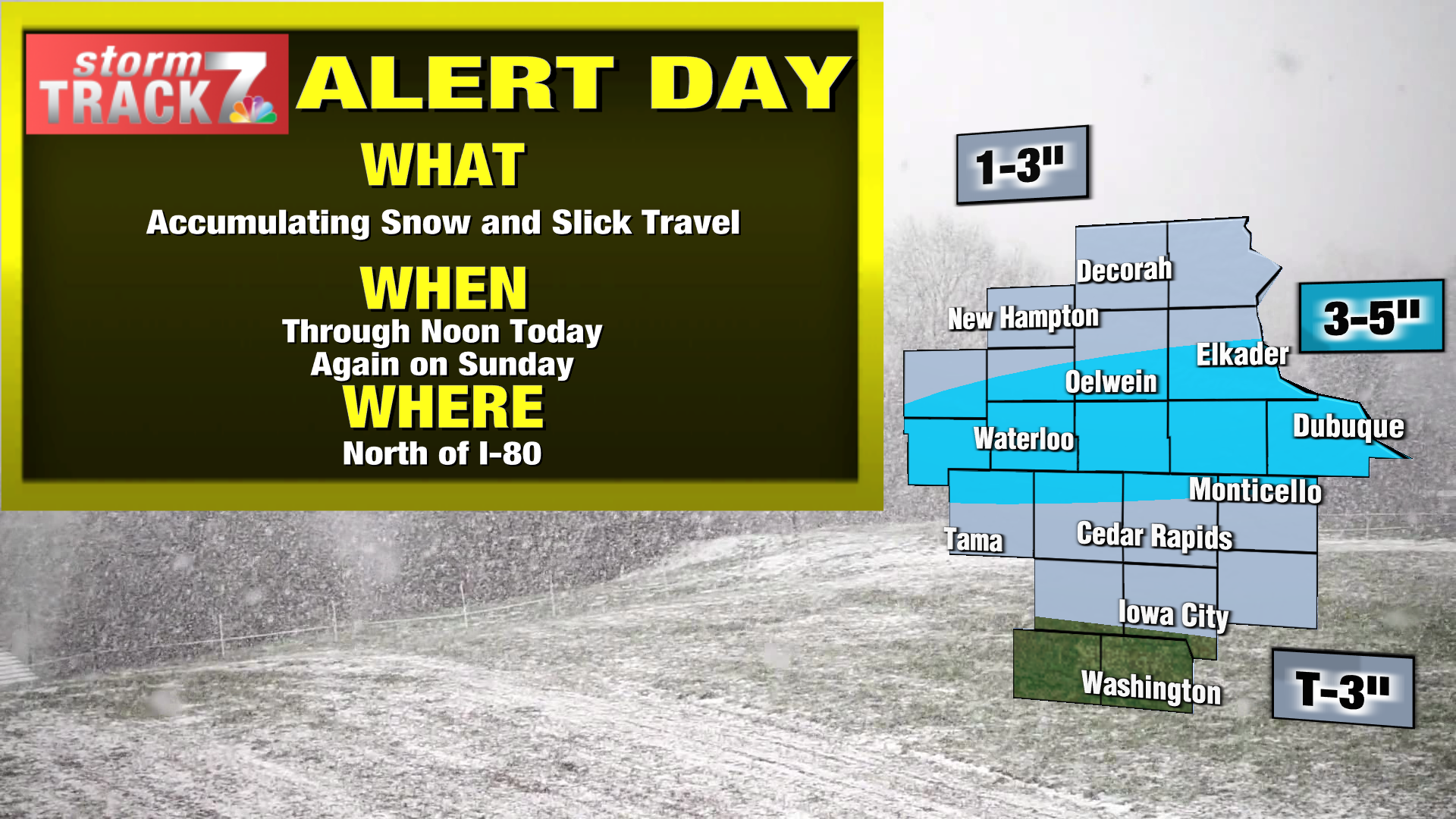 TRACKING: YELLOW ALERT DAY Through The AM Commute For Heavy Snow/wintry ...