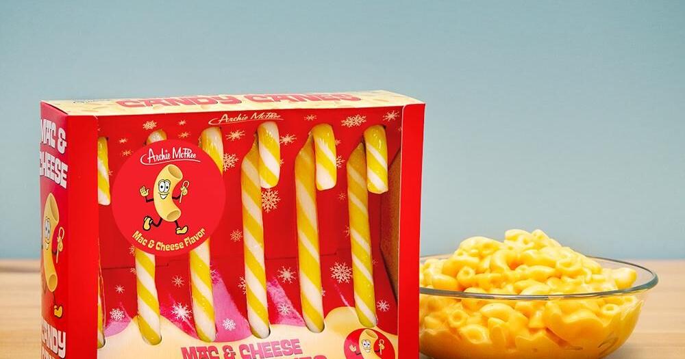 Company cooks up macaroni and cheese-flavored candy canes in time for ...