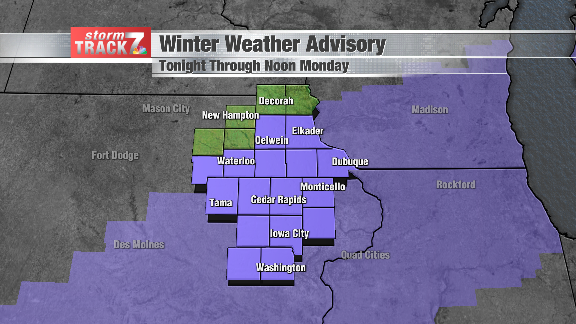 TRACKING: Winter Weather Advisory Through Tomorrow | Forecast | Kwwl.com