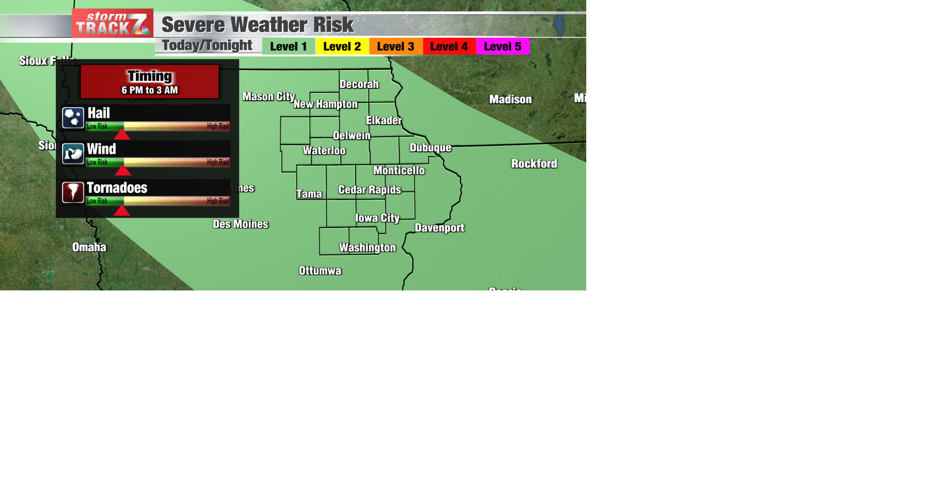 TRACKING: Strong storms possible late today/tonight | Forecast | kwwl.com