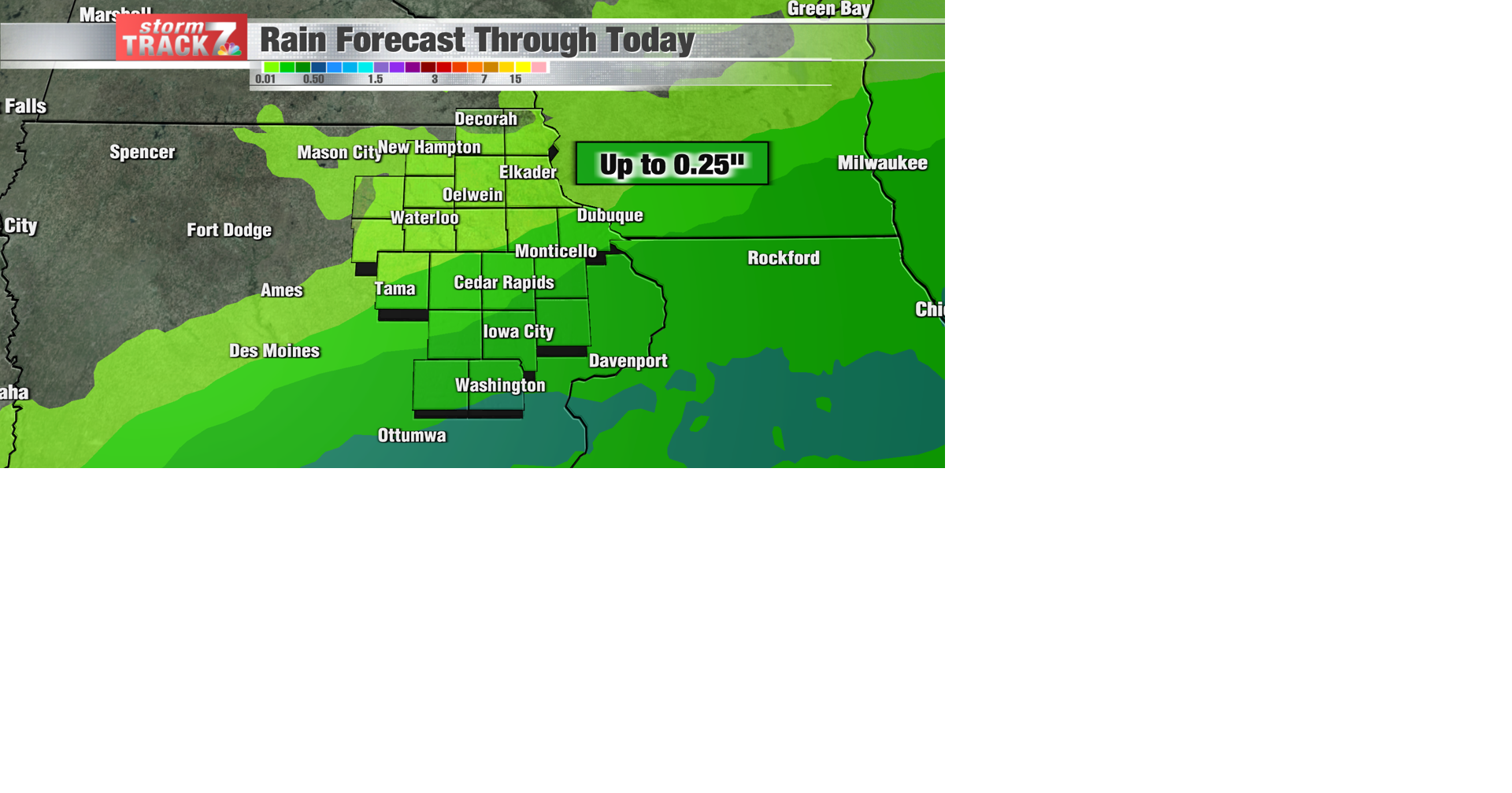TRACKING: Light rain for some today with more later this weekend ...