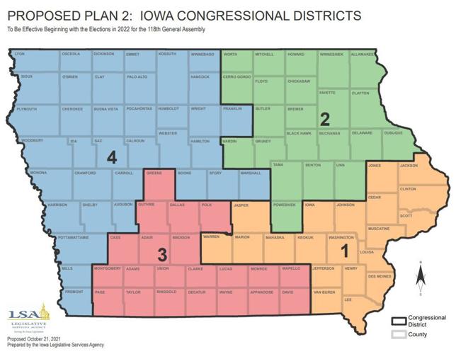Proposed plan 2 congressional districts