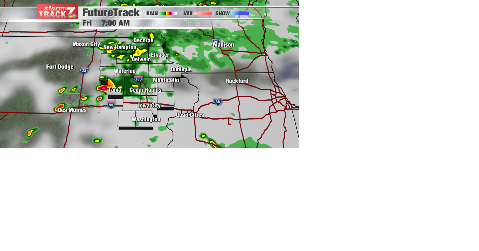 TRACKING: Showers through the morning commute | Forecast | kwwl.com