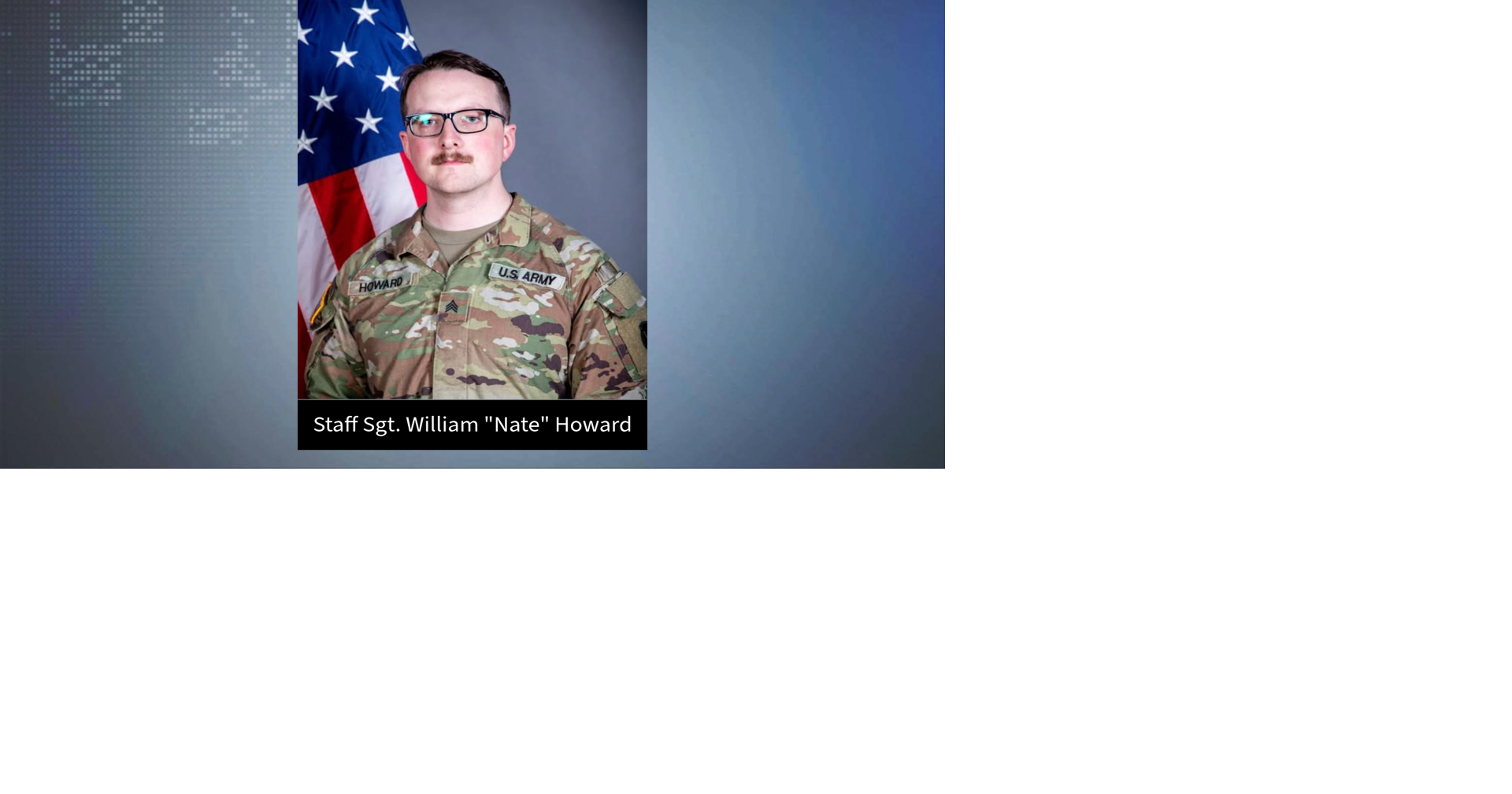 Tribute to Iowa's fallen: SSG Howard's funeral service recording available