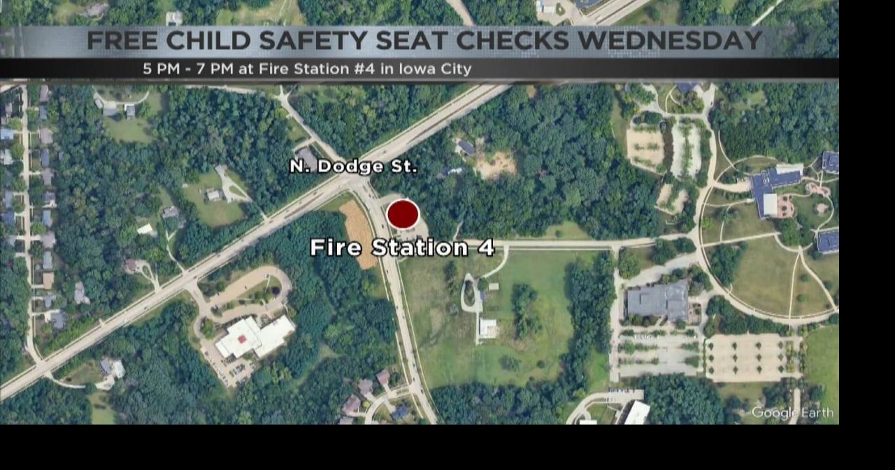Iowa City Fire Department offering free child safety seat checks Iowa