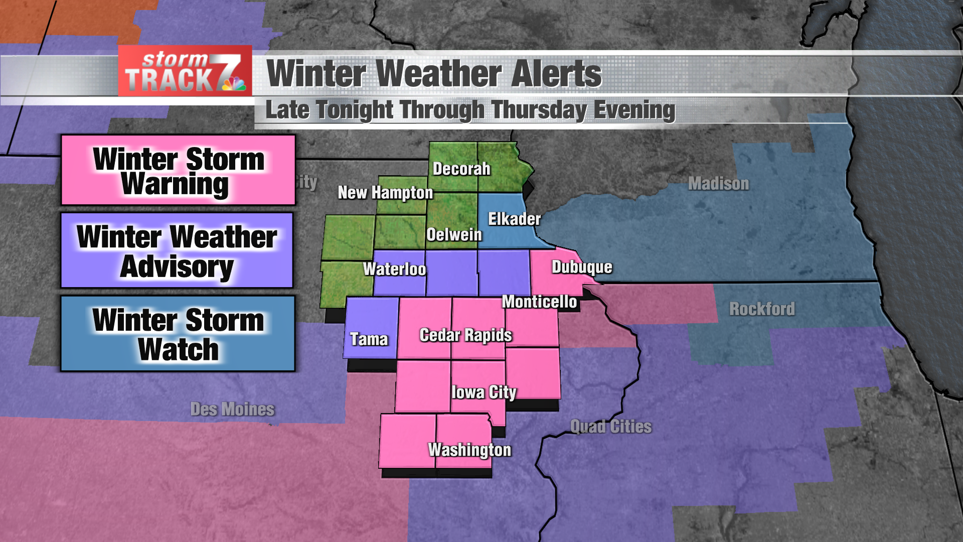 TRACKING: Winter Storm Warning | Top Stories | Kwwl.com