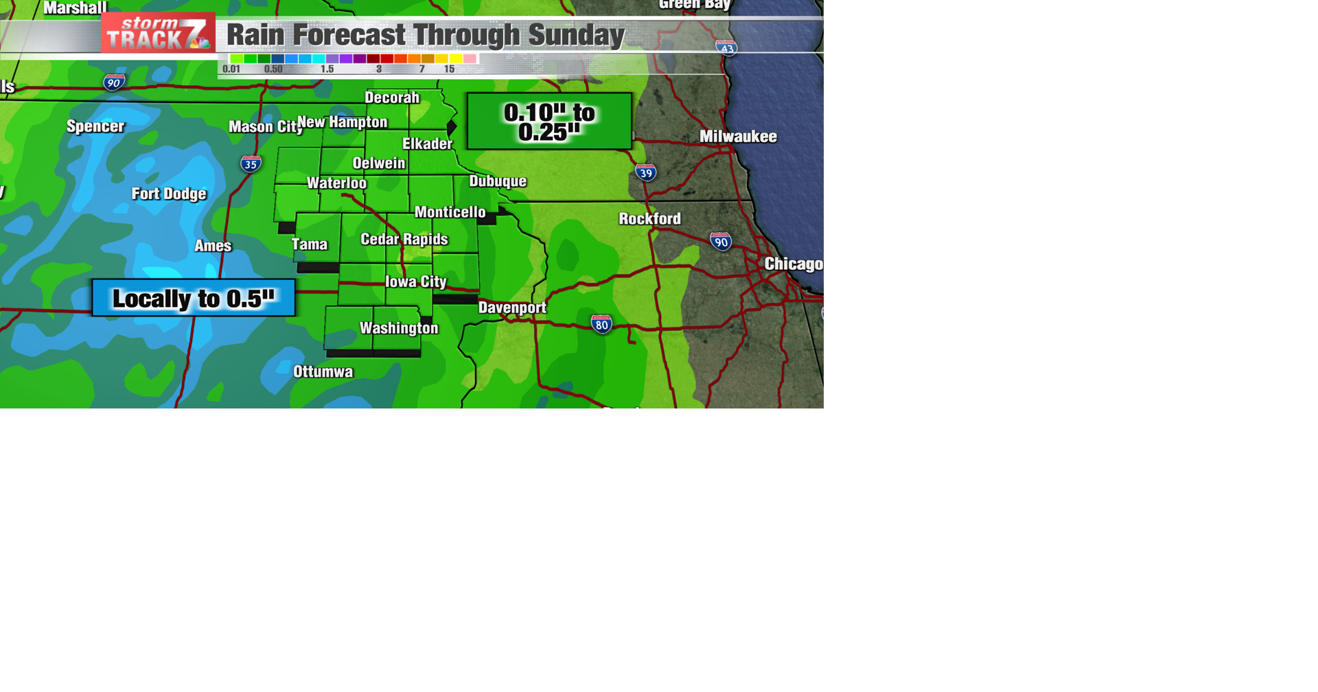 TRACKING: Some weekend rain | Forecast | kwwl.com