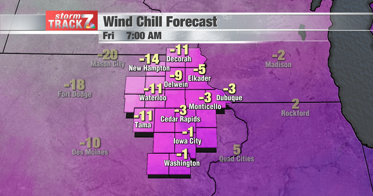 TRACKING: A cold Friday | Forecast | kwwl.com
