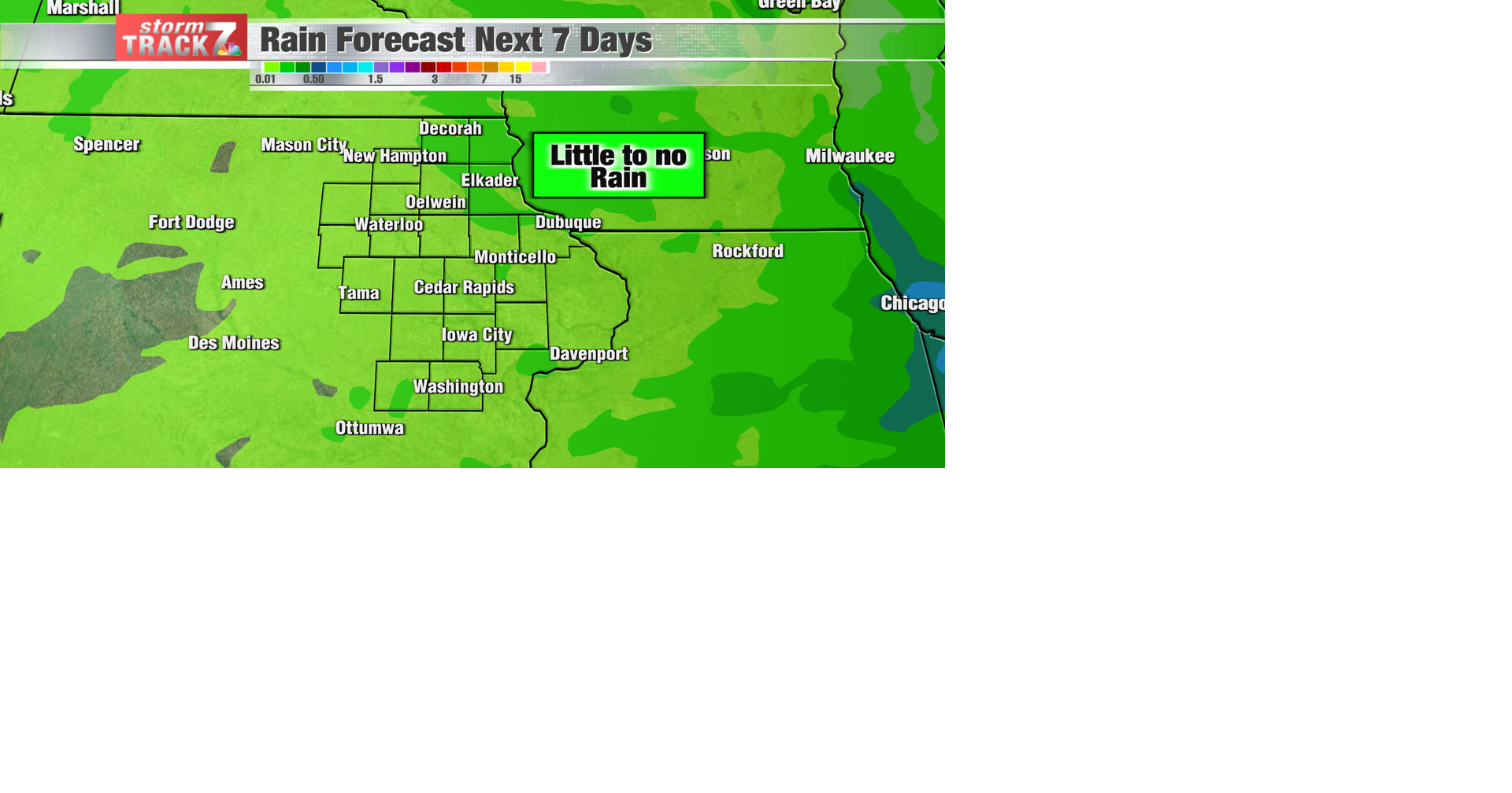 TRACKING: Another dry stretch this week | Forecast | kwwl.com